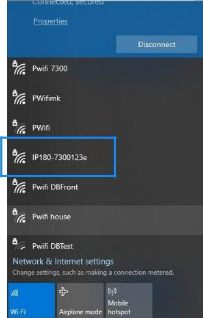 Ρύθμιση Wi-Fi του IP180 μέσω browser στο 192.168.180.1